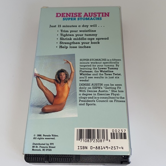 VHS Tape Denise Austin Super Stomachs - Picture 2 of 3